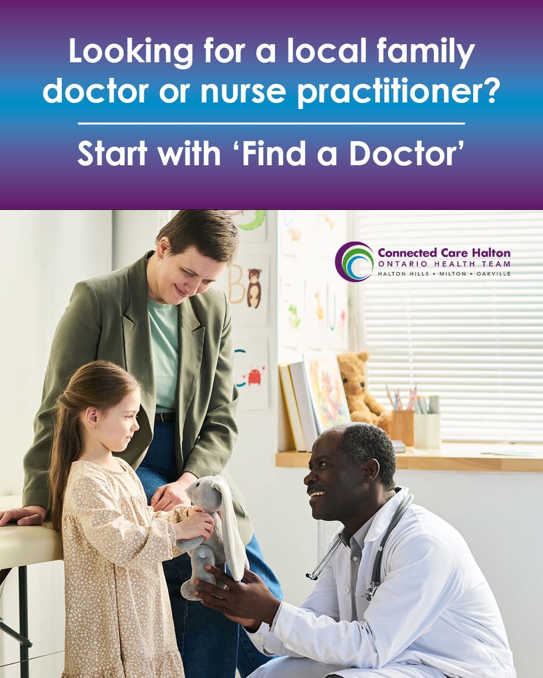 Connected Care Halton's Find a Doctor tool powered by DocMaps clinic data